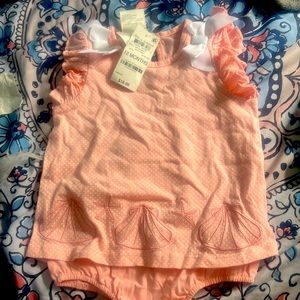 peach Star and Seashell summer dress with Snap underneath